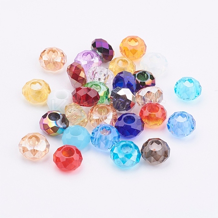 Faceted Glass Beads GPDL-J028-1