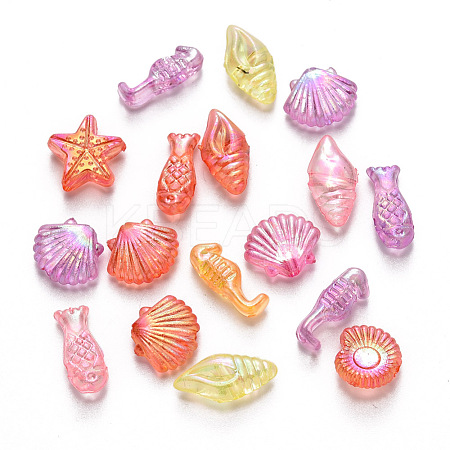 Transparent Acrylic Beads TACR-R150-08-1