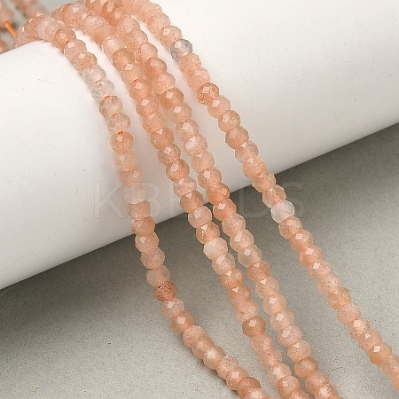 Natural Peach Moonstone Beads Strands G-B168-C10-01-1
