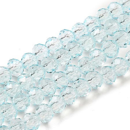 Transparent Baking Paint Glass Beads Strands LS-DGLA-A034-T4mm-D06-1