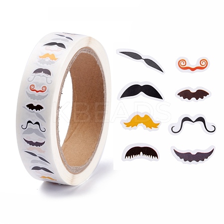 Self Adhesive Beard Pattern Sticker DIY-I067-01-1