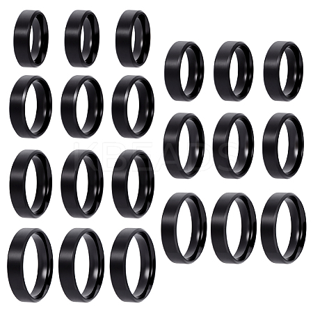 21Pcs 7 Styles Stainless Steel Finger Rings for Women RJEW-NB0001-05EB-1