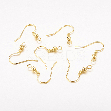 Brass Earring Hooks LS-X-KK-S075-G-1