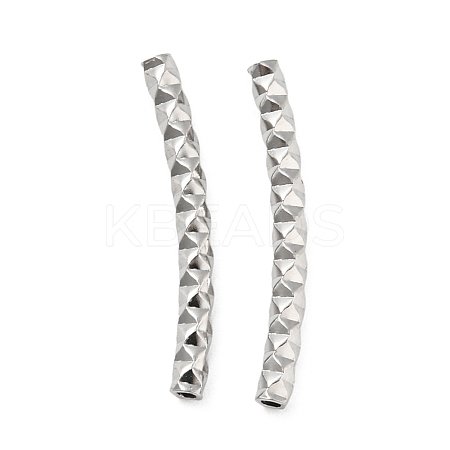 Non-Tarnish 304 Stainless Steel Tube Beads X-STAS-B047-29B-P-1
