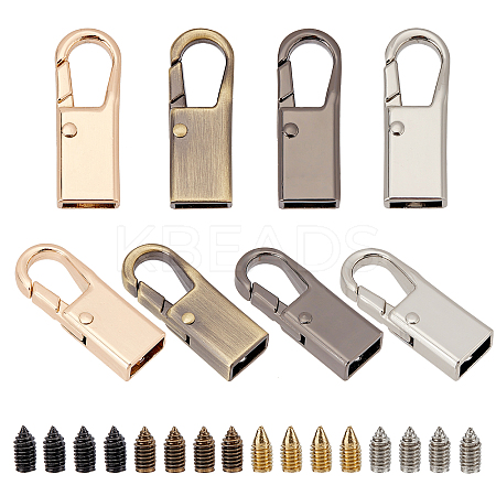 8Sets 4 Colors Zinc Alloy Hardware Bag Lock Accessories FIND-WR0004-70-1