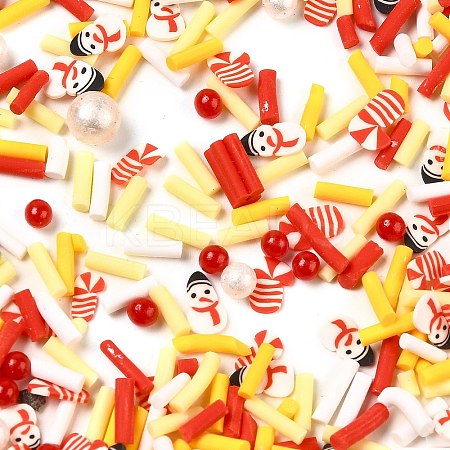 Christmas Theme Handmade Polymer Clay Cabochons CLAY-Q004-24A-1