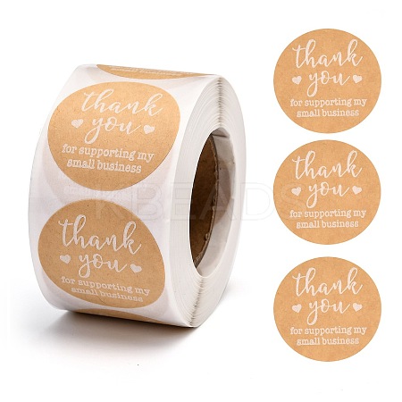 1.5 Inch Thank You Stickers LS-DIY-G013-G01-1