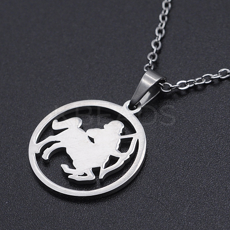 Non-Tarnish 201 Stainless Steel Pendants Necklaces NJEW-S105-JN626-9-1