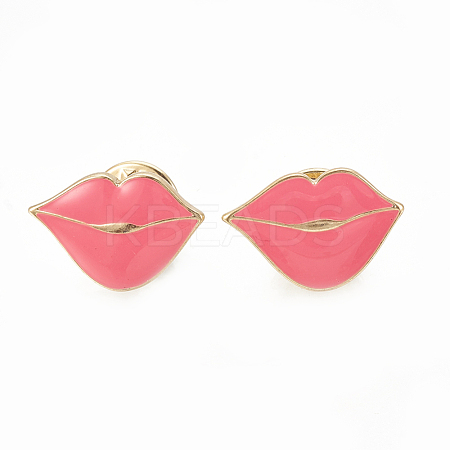 Eco-Friendly Zinc Alloy Enamel Brooches JEWB-N003-06-1