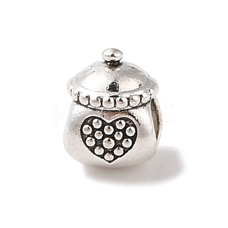 Tibetan Style Alloy European Beads TIBE-Q090-70AS-1