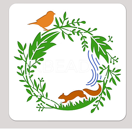 PET Hollow Out Drawing Painting Stencils DIY-WH0405-0095-1
