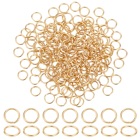 200Pcs 304 Stainless Steel Open Jump Rings STAS-UN0055-25-1