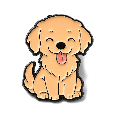 Golden Retriever Enamel Pins JEWB-I055-04EB-01-1