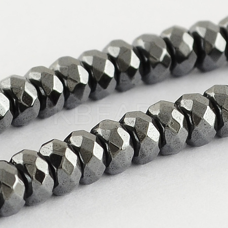 Grade A Non-magnetic Synthetic Hematite Beads Strands G-R211-23-1
