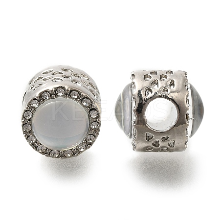 Rack Plating Alloy European Beads FIND-H005-02P-02-1