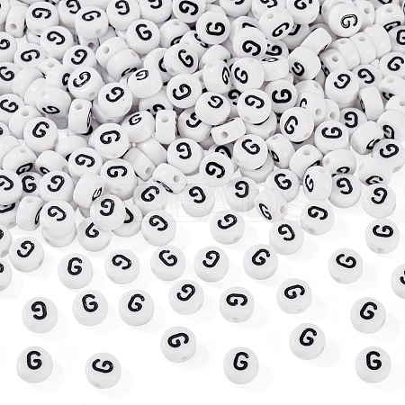 500Pcs Acrylic Beads SACR-TA0001-55G-1