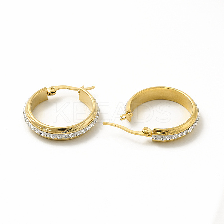 Crystal Rhinestone Hoop Earrings EJEW-M214-16B-G-1