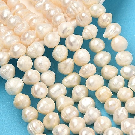 Natural Cultured Freshwater Pearl Beads Strands PEAR-L034-12F-1