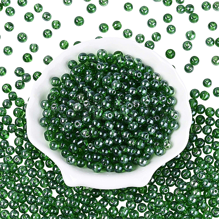 500Pcs Transparent Glass Seed Beads SEED-PA0001-08C-1