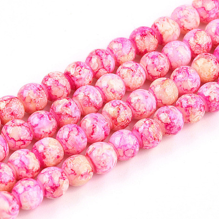 Baking Paint Glass Beads X1-DGLA-N003-6mm-A01-1