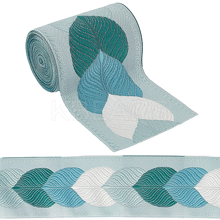 3M Polyester Jacquard Leaf Ribbon for Garment Accessories OCOR-CY0002-12A-1