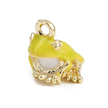 Alloy Enamel Charms X-FIND-I052-03G-04-1