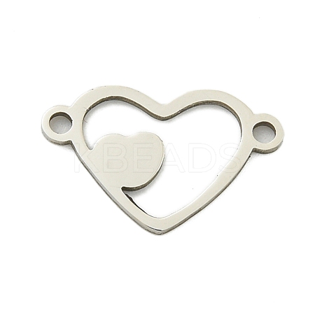 Non-Tarnish 201 Stainless Steel Connector Charms STAS-M015-20P-1