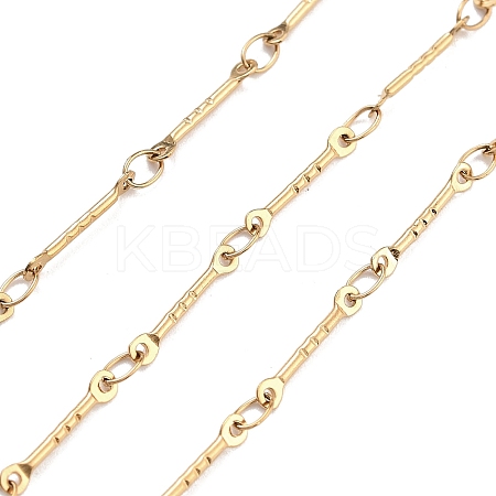 PVD Vacuum Plating 304 Stainless Steel Bar Link Chain CHS-H026-03G-1