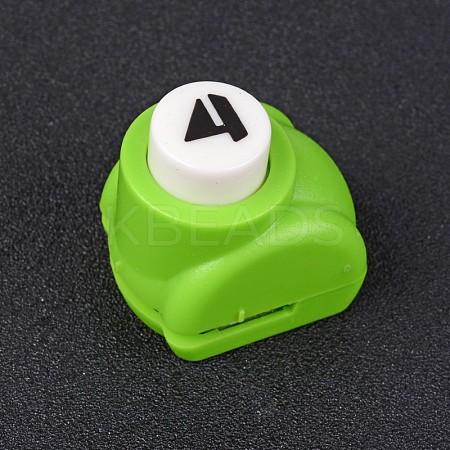 Random Single Color or Random Mixed Color Mini Plastic Craft Paper Punch Sets for Scrapbooking & Paper Crafts AJEW-L051-15-1