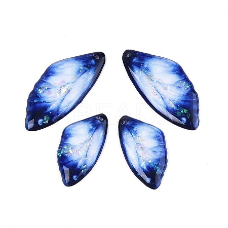 Transparent Epoxy Resin Pendants RESI-T057-31A-1