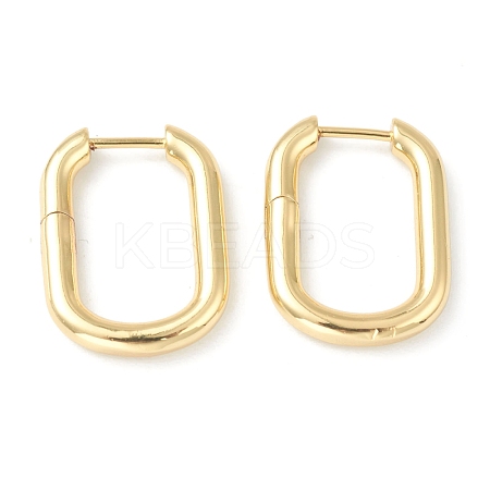 Brass Huggie Hoop Earrings EJEW-L234-027A-G-1