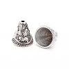 Tibetan Style Cone Alloy Bead Caps PALLOY-I112-09AS-3