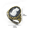 Alloy with Resin Finger Rings FS-WGE901F-02-6