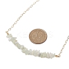 Natural & Synthetic Mixed Gemstone Chip Bib Necklaces NJEW-JN04950-4