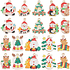 40Pcs 10 Styles Christmas Theme Alloy Enamel Pendants ENAM-SC0005-57-1