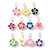 Handmade Polymer Clay Pendant Decorations HJEW-JM04001-1
