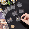 4-Hole Acrylic Slant Back Earring Display Stands EDIS-WH0029-87A-01-3