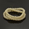 Pearl Luster Plated Faceted Rondelle Glass Beads Strands EGLA-J054-6x4mm-PL03-2