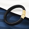Braided Microfiber Leather Cord Bracelets for Women Men BJEW-D304-05G-02-1