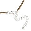 Natural Golden Sheen Obsidian Beaded Necklaces NJEW-K114-A-A19-4