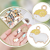 60Pcs 12 Style Alloy Enamel Pendants ENAM-PH0002-77-3