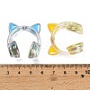 UV Plating Transparent Acrylic Enamel Beads AC-CBAD9B6-09-3