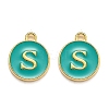 Golden Plated Alloy Enamel Charms LS-ENAM-Q437-15S-1
