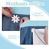 80Pcs 4 Styles Flower Polyester Embroidery Cloth Iron On/Sew On Patches DIY-FG0008-09-3