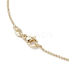 Brass Ball Chain Oval Virgin Mary Pendant Necklaces for Women NJEW-JN05120-5