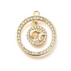 Brass Micro Pave Cubic Zirconia Pendants KK-G519-06G-03-1
