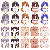 20Pcs 10 Styles Printed Alloy Pendants FIND-PH0021-07-1
