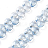 Electroplate Triangle Glass Beads Strands EGLA-A036-11A-PL03-1