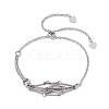Adjustable Braided 201 Stainless Steel Macrame Pouch Cable Chain Slider Bracelet Making BJEW-JB10284-02-1