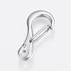Tarnish Resistant 304 Stainless Steel Keychain Clasp Findings STAS-P150-07P-2